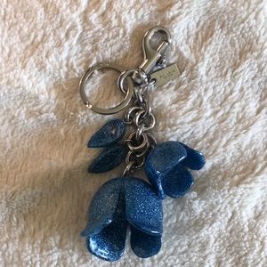 Coach Resin Tea Rose Flower Keychain Bag Charm🌹